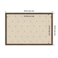 thumbnail image 5 of Kate and Laurel Framed Fabric Pinboard 38 x 26, Beige Botanical Block Print Printed Linen Classic Bulletin Board for Use as a Vision Board or Wall Organization, Florence Medium Brown Frame, 5 of 8