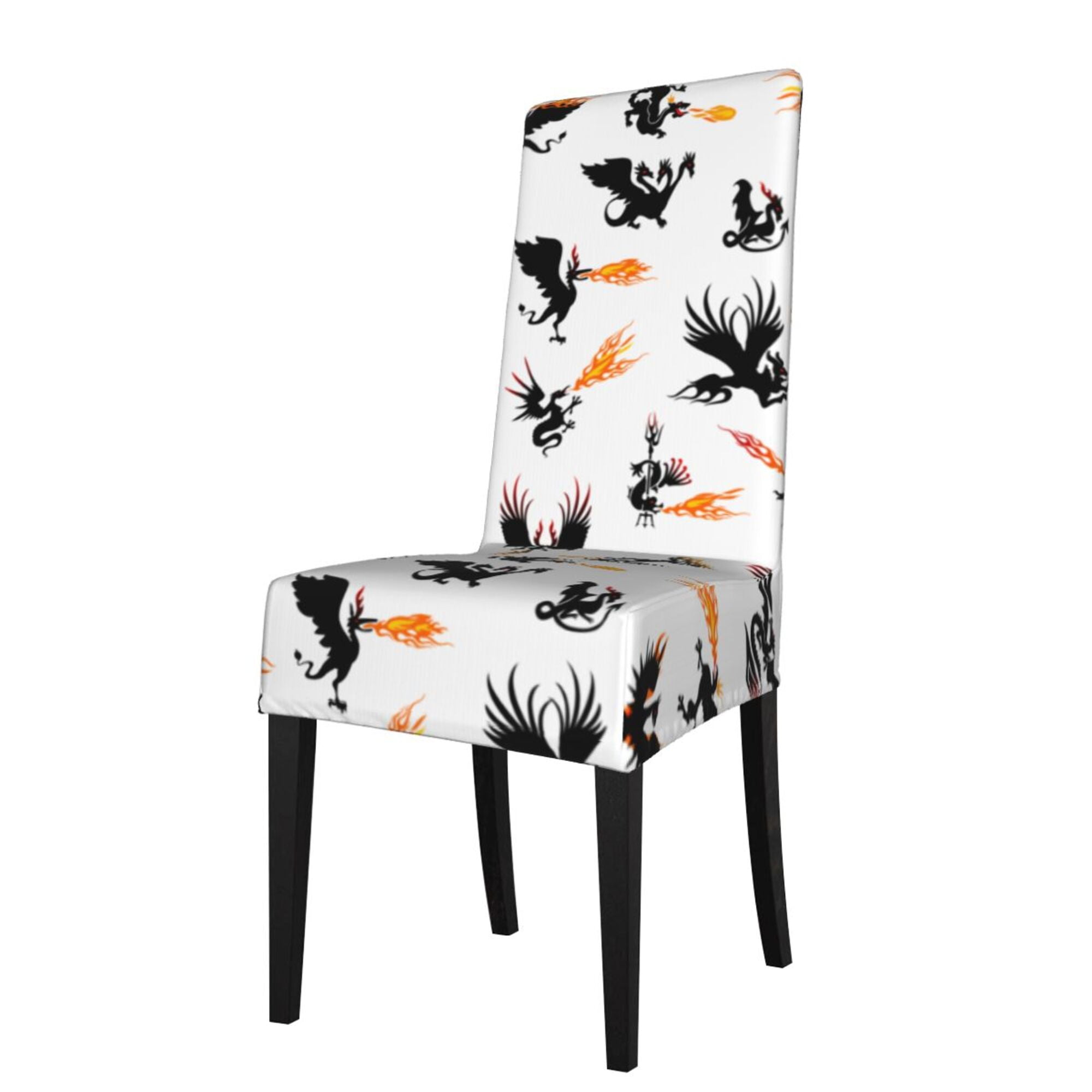 Ancient Phoenix Mystical Dragon Dining Chair Slipcovers Chair