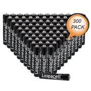 Loopacell AAAA Batteries 1.5V Alkaline AAAA Battery 300 Pack