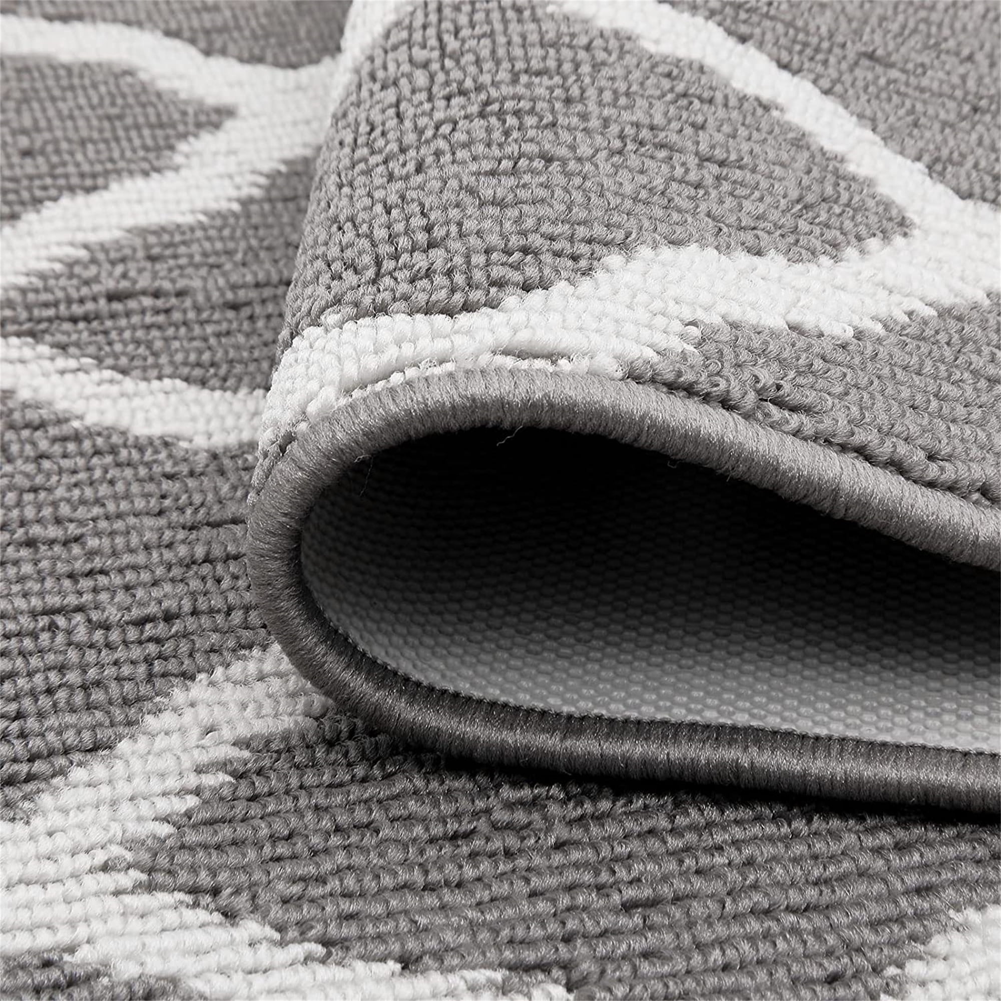 Runner Rug for Hallway 2×10feet Non Slip Kitchen Floor Carpet Runners Geometric Pattern Machine Washable Area Rug for Entryway Bathroom