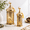 Gold, variant on Metal Ramadan Lanternscandle Holders 14" &11.5" H