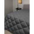 thumbnail image 2 of Retro Down Alternative Comforter, Antique Nostalgia Repetitive Greyscale Vintage Plus Sign Lattice Pattern, Microfiber Quilt for All Season, 5 Sizes, Grey and Dark Grey, by Ambesonne, 2 of 3
