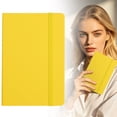 thumbnail image 7 of Dusknt A6 Hardcover NoteBo0k with Pan Loop, Small Pocket Journal for Purse Daily Notes, Cute Petite Memo Notepad College Ruled for Travel Work Sch00l, Horizontal Stripe, 2 Pc, 7 of 7