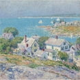 thumbnail image 2 of Childe Hassam 20x20 Gold Ornate Framed and Double Matted Museum Art Print Titled - New England Headlands (1899), 2 of 4