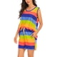 thumbnail image 4 of Qarigey Conjunto de pijama de 2 uds., pantalones cortos de verano a rayas, ropa de dormir para mujer Pijama Azul L, 4 of 8