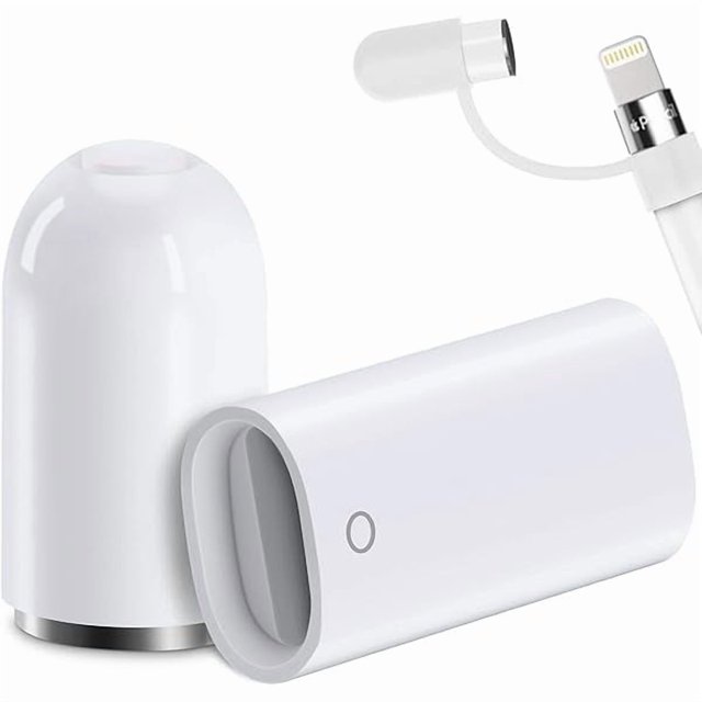 wonima02 Magnetic Replacement Cap and Charger Adapter for Apple Pencil 1st Generation (with Silicone Protective Cap Holder) For Tablet