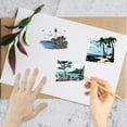 thumbnail image 4 of DIY Coastal Background Clear Rubber Stamps Sea Scenery View Vintage Reusable Transparent Silicone Stamp Seals for Journaling Card Making Scrapbooking Photo Album Decorative DIY Mixed Color DIY, 4 of 8