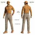 thumbnail image 2 of YAPPO Men's Hiking Cargo Pants, Lightweight Stretch Quick Dry Water Resistant Outdoor Work Pants with 8 Pockets, 2 of 7