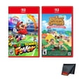 thumbnail image 1 of Nintendo Animal Crossing New Horizons - Nintendo Switch 2 Edition + Nintendo Mario Tennis Fever - Switch 2 edition + Microfiber Cleaning Cloth, 1 of 7