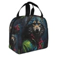 thumbnail image 2 of Sikiie Vintage Wolf Warrior Lunch Bag for Women & Men Adult Insulated Lunch Box, Food Lunch Containers Lunch Tote Bags for Work, Travel, Outdoor, 2 of 8