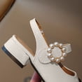 thumbnail image 7 of hengsof Girls Summer Closed Toe Sandals Soft Sole Fashion Hook and Loop Straps Pearl Decorated Princess Shoes Casual Footwear for Big Girls, 7 of 7