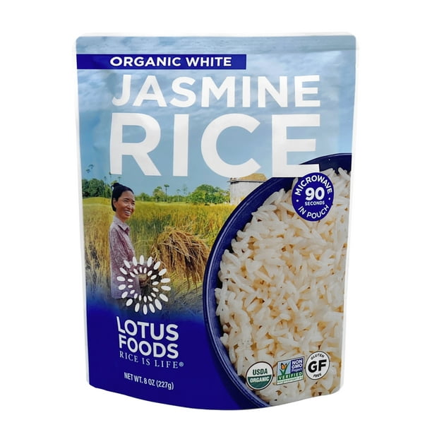 Lotus Foods Jasmine Heat & Eat White Rice Pouch