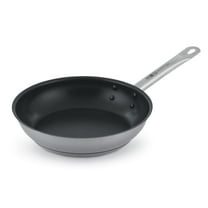 VOLLRATH N3809 Stainless Steel Fry Pan, 9-1/2 In. Dia.
