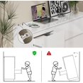 thumbnail image 6 of White Dresser, Wanan 9 Drawer Dresser with LED Lights & Charging Station, 47.2 Inch Modern Tall Chest of Drawers for Bedroom, Glossy Finish, 6 of 7
