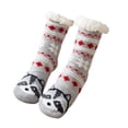 thumbnail image 2 of Sherpa Lined Floor Socks For Women, Indoor Slipper Socks, Plush Fleece Home Socks, Non Slip Grip Lounge Cabin Socks, Cozy Warm Winter Socks, Cute Animal Print Non Skid Bottom Socks, Gift Socks, 2 of 5