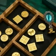 thumbnail image 4 of QUSENLON Wax Seal Kit Includes Brass Stamp Heads or Wax Beads Retro Wax Stamp Seal Kit, 4 of 19