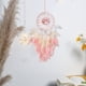 thumbnail image 2 of Fiudx Atrapasueños Decorativo, Cristales Naturales con Plumas, Adorno de Pared Bohemio, Energía Relajante para Dormitorio, Sala de Estar, Oficina, Regalo Ideal, 60 X 20 Cm, Color Azul y Rosa., 2 of 7