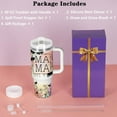 thumbnail image 3 of Mom Gifts, Mother''s Day Gift for Mom Mamam New Mom, Mama Gifts from Daughter Son, Wildflower Mama 40 Oz Tumbler with Handle, 3 of 6