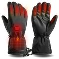 thumbnail image 1 of Guantes calefactores eléctricos de invierno para hombres y mujeres, termostato negro L y pantalla táctil, impermeables para actividades al aire libre/senderismo/pesca/esquí/camping, 1 of 5