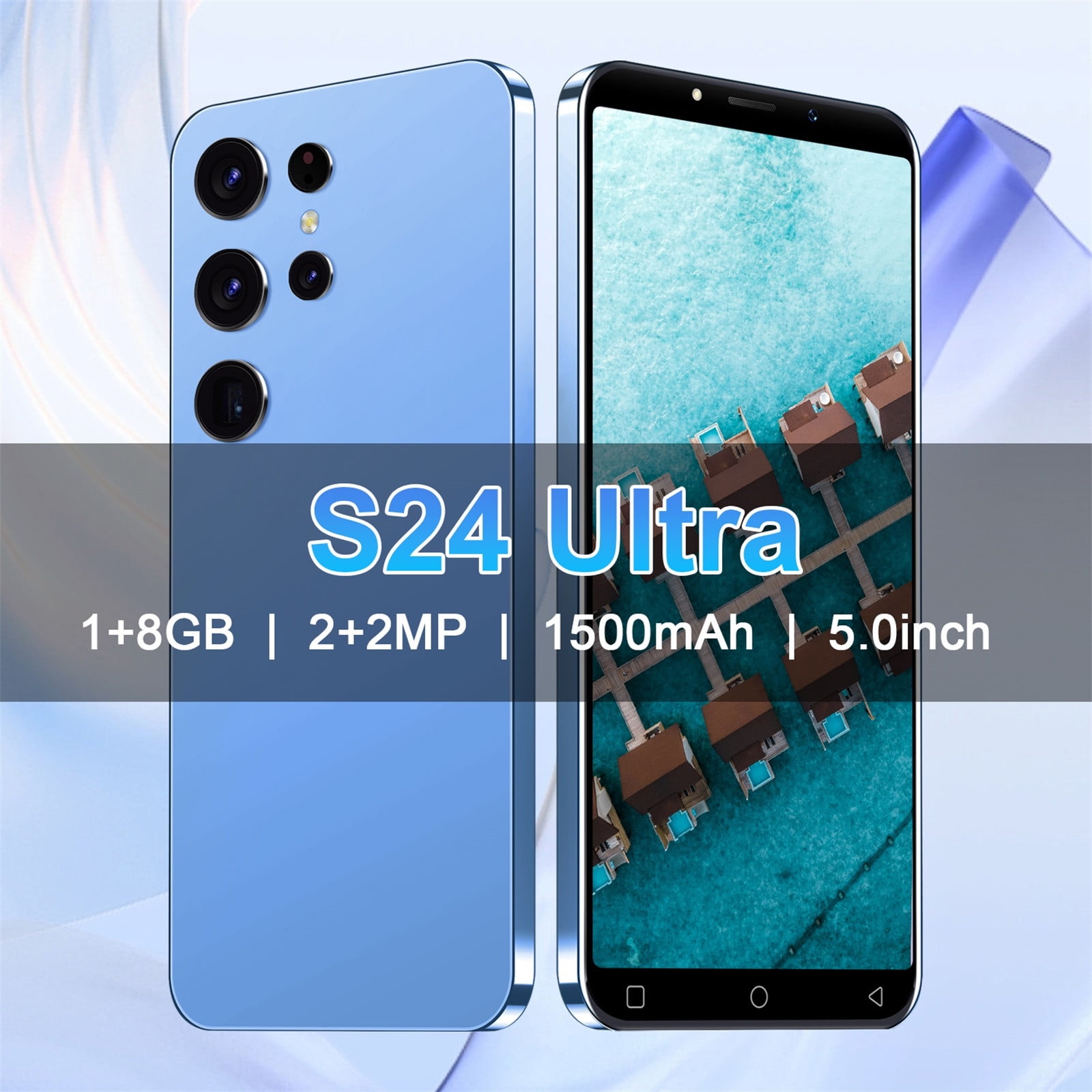 HOMBOTI Smart Phone Clearance Unlocked Phone Unlocked Android Smartphone 8GB ROM+1GB RAM Android Phone 5IN HD Cell Phone 2MP Rear Camera System 1500mAh Phone Mobile Phone Large Storage