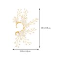 thumbnail image 3 of 1Pc Bridal Exquisite Ear-cuff Decorative Ear Clip Fake Pearl Ear Decor (Golden), 3 of 6