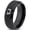 Black Bevel Tungsten, variant on Tungsten Montana The Treasure State Heart Band Ring 8mm Men Women Comfort Fit Black Dome Polished
