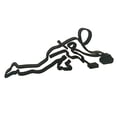 thumbnail image 1 of Modern Abstract Face Metal Lines Figure Movement Art Metal Face Outline Geometric Frame Wire Table Top Minimalism, 1 of 7