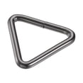 thumbnail image 4 of Uxcell 38mm Inner Width Triangle Ring Buckle Iron Electroplated Dark Gray 20 Pack, 4 of 5