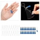 thumbnail image 4 of Llaveros acrílicos en blanco, juego de llaveros en blanco acrílico de 20 piezas, llaveros de 20 piezas, anillos de salto de 20 piezas, borlas de 20, 4 of 8