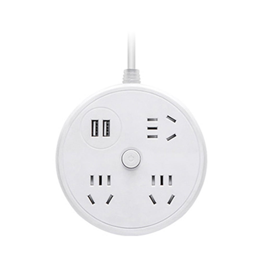 Power Strip Surge Protector with Retractable Cord Smart USB Port Extension Cord Power Strip
