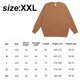 thumbnail image 2 of Sudadera de forro polar con cuello redondo para hombre de 12,3 oz, gruesa, holgada, suave, básica, sudadera (marrón), 2 of 6