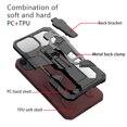 thumbnail image 3 of Allytech iPhone 15 Plus Case Cover, Military Grade Protection Back Cover with Bracket Clamp Shockproof Bumper Kickstand Anti-Scratch Phone Cases for Apple iPhone 15 Plus - Brown, 3 of 9