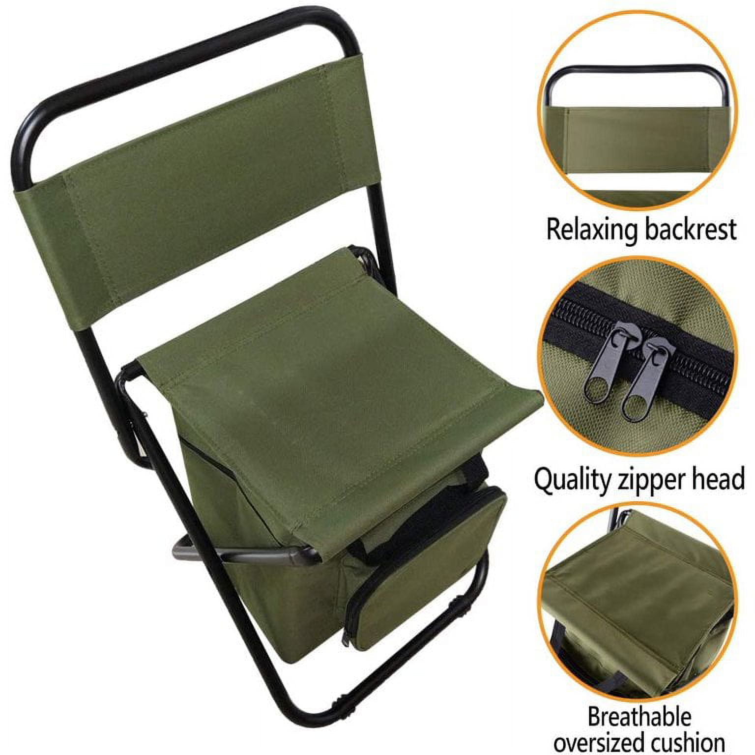 Fishing Chair Folding Chair Portable Effective Stainless Steel Strong Load-bearing Camping