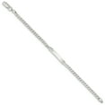 thumbnail image 2 of Sterling Silver 8in Polished Engravable Curb Mens Link ID Bracelet, 2 of 3