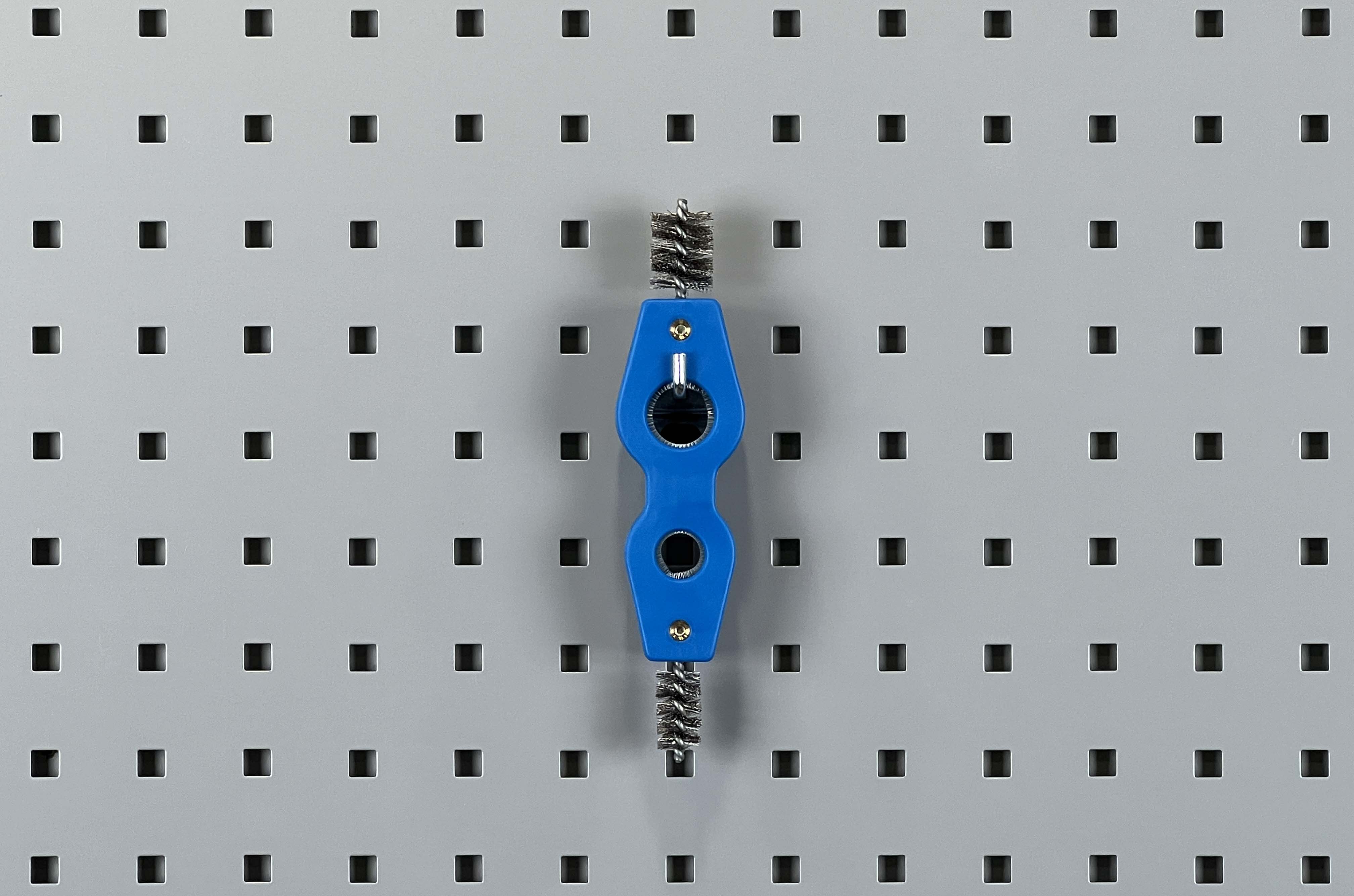 Triton Products® LocHook 1" Single Rod 90-Degree Bend 3/16"D Zinc Plated Steel Pegboard Hook for LocBoard, 5pk