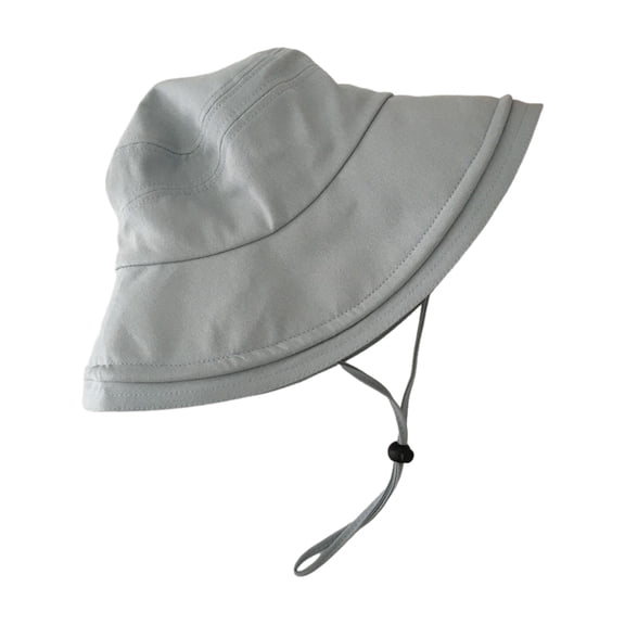 bestolf Waterproof Bucket Rain Hat with Chin Strap, Quick Drying Sun Hat, Mesh Ventilation Wide Brim Hat, Summer Headwear (Blue )