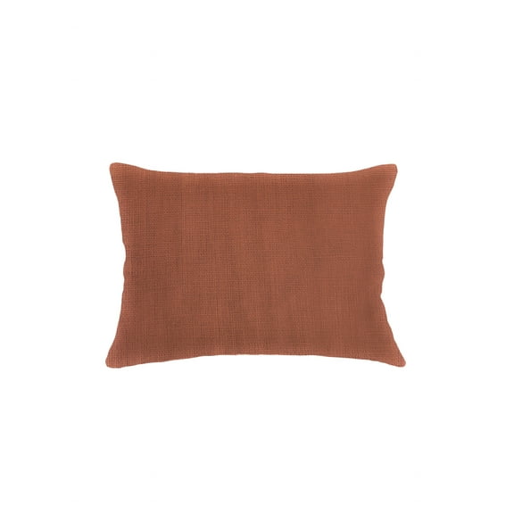 So Soft Linen Rustic Orange Pillow 14x20 Down Alternative