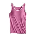 thumbnail image 4 of Summer Tops Trendy Women's Tanks And For Everyday And Wear Comfortable Stylish Sleeveless Tops For Summer Pairing With Jeans Or Shorts Breastfeeding Undershirts Dark Teal Women Compression Sh Pink XXL, 4 of 9