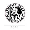 thumbnail image 4 of Broche Trump 2024 Creative President Lapel Pin para Hombres Y Mujeres Fanáticos (tipo Letra), 4 of 4