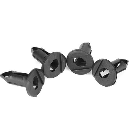 

ANGGREK Door Trim Clip 100Pcs Black Car Bumper Rivets Plastic Push Clips Fasteners