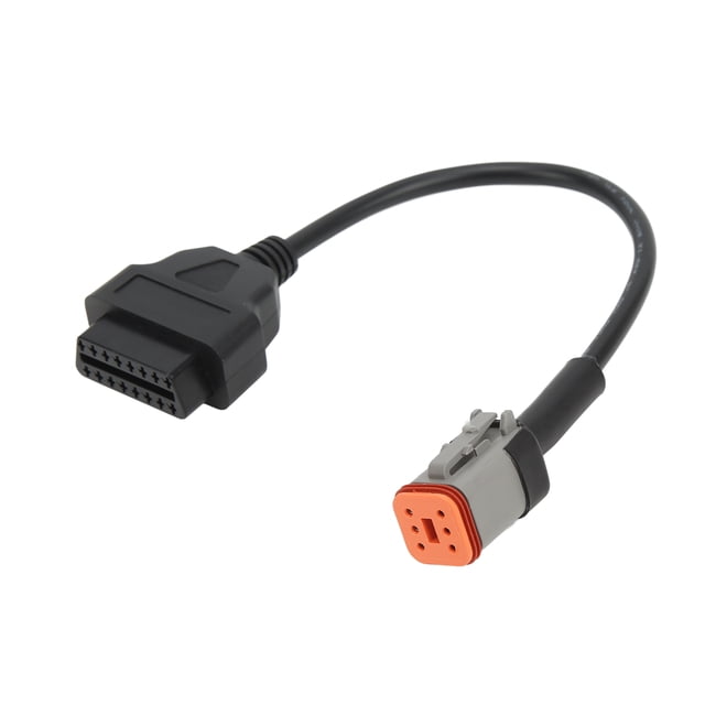 Antillo de Diagnnostico OBD2, Cable de Escenderner Obdii de 6 Pines Duradero Para Motocicleta