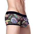 thumbnail image 3 of Sunnimix Ropa interior atractiva de poca altura Boxeadores de Encaje Bermudas Baño Calzoncillos Negros S, 3 of 8