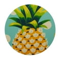 thumbnail image 2 of JEUXUS  Yellow Pineapple Polka Dot Round Tablecloth,Waterproof Table Cloth with Edges Table Cover Kitchen Picnic Party, 2 of 7
