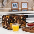 thumbnail image 6 of Goofa Sunflower Butterfly Cow Print Toaster Cover 4 Slice, Four Slice Bread Machine Cover Quilted Toaster Covers Bread Maker Cover Kitchen Appliance Cover, 6 of 7