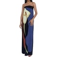 thumbnail image 2 of FcBaudy Robe Sans Manches à Col Rond, Robes d'Été pour Femmes, Robes de Mode pour Femmes, Robe de Nuit à Bretelles avec Dentelle, 2 of 3