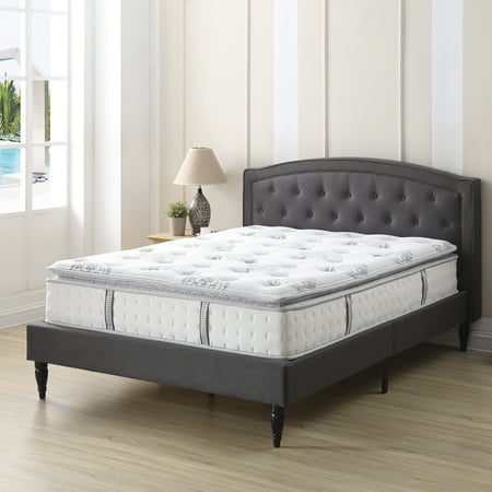 Pillow Top Cal King - Modern Sleep Mercer Pillow-Top Cool Gel Memory Foam and Innerspring Hybrid 12-Inch Mattress, Multiple Sizes