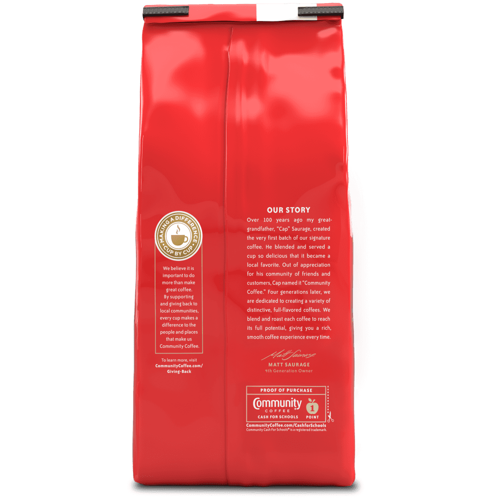 (6 pack) Community® Coffee Signature Blend Premium Ground, Dark Roast, 12 Oz Bag