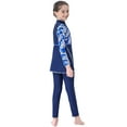 thumbnail image 3 of 【Uhome】1-12 Years Girls Muslimah Swimsuit for Kids Swimwear suit Burkini Full Cover Hijab Top Pants Swim Costume Bathing Suit with Cap, 3 of 9