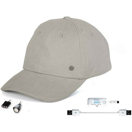 PowerGear Cellphone Charging Hat with Attachable LED Lights