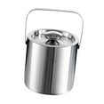 thumbnail image 2 of Cubo de hielo de acero inoxidable, cubo de bebidas con tapa, contenedor de cubitos de hielo de doble pared para accesorios de comedor en casa de, 2 of 9